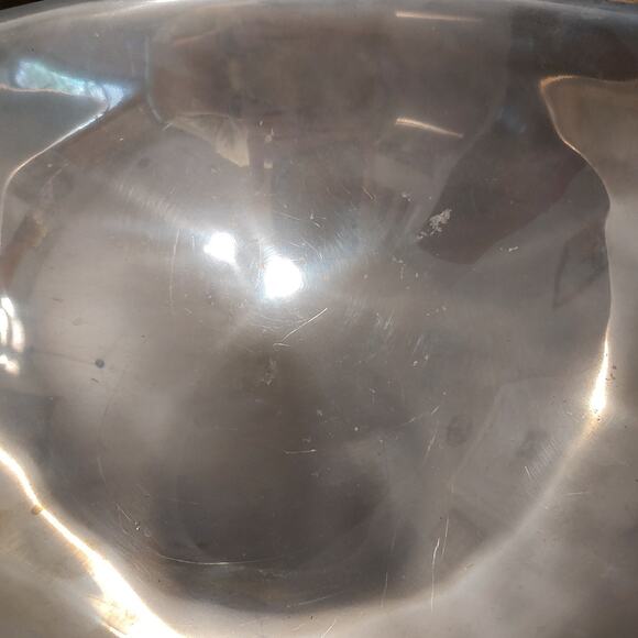 Nambe 528 Silver Alloy Mid Century Modern Tri Corner Storage Bowl - Picture 4 of 8